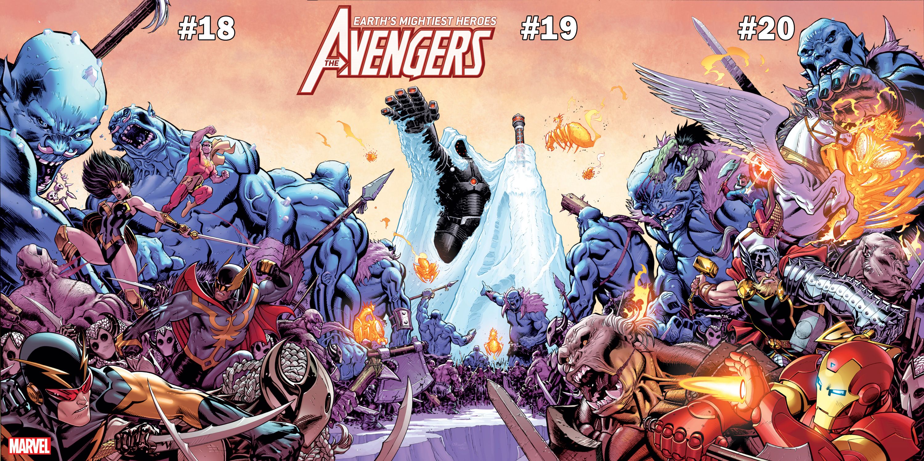 Avengers Join The Battle in "War of the Realms" Tie-In