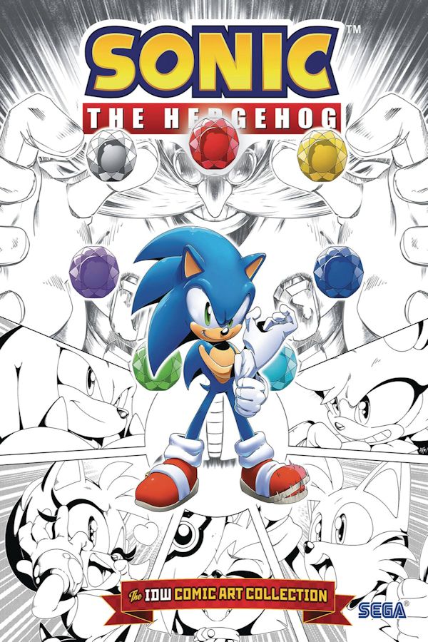 Sonic The Hedgehog IDW Comic Art Collection (Hardcover)