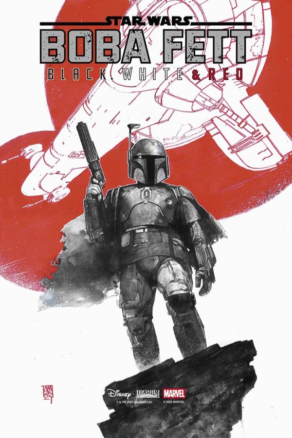 Star Wars Boba Fett Black White & Red