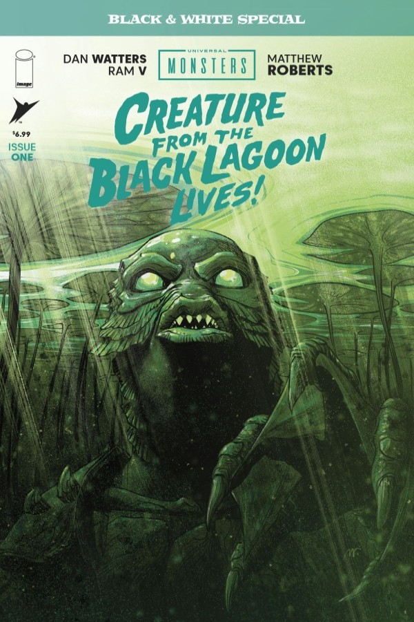 Universal Monsters Creature From The Black Lagoon Lives Black And White