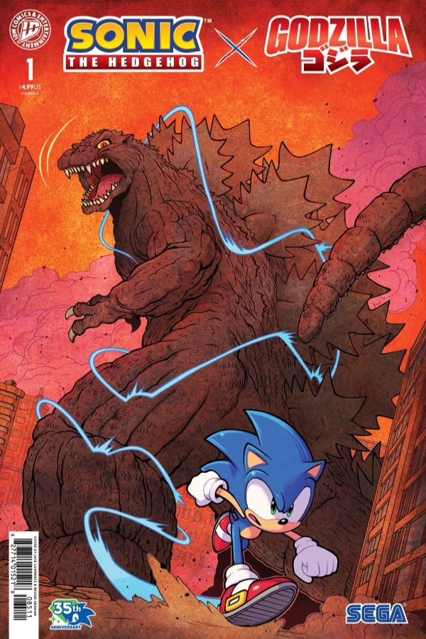 Cover art of Sonic the Hedgehog X Godzilla