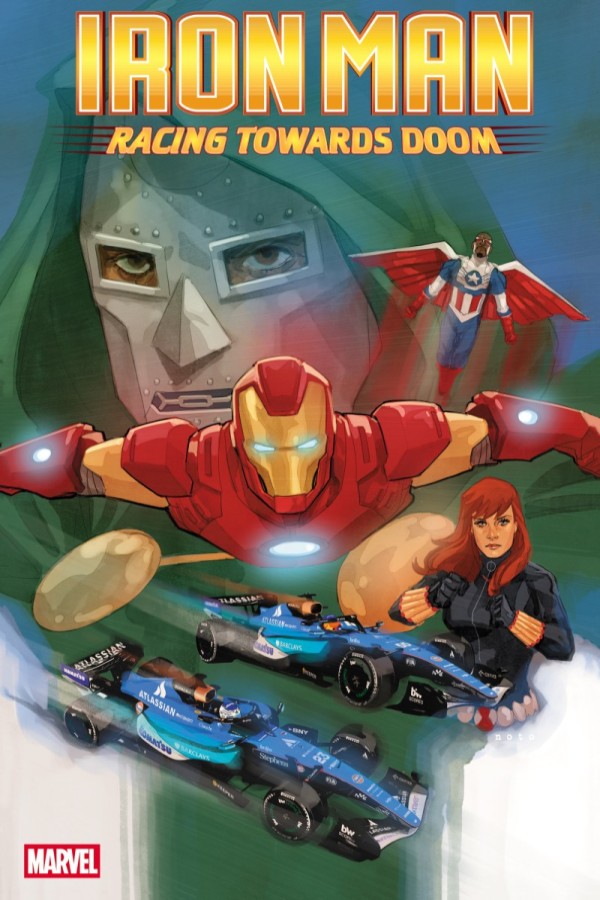 Cover art of Iron Man Racing Towards Doom